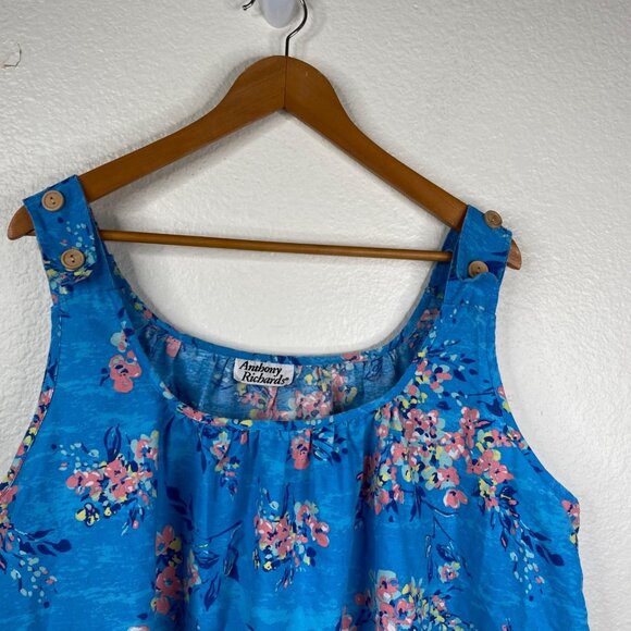 Anthony Richards Lot of 2 House Patio Dress Floral Muumuu Multicolor Size 3X - Picture 6 of 16